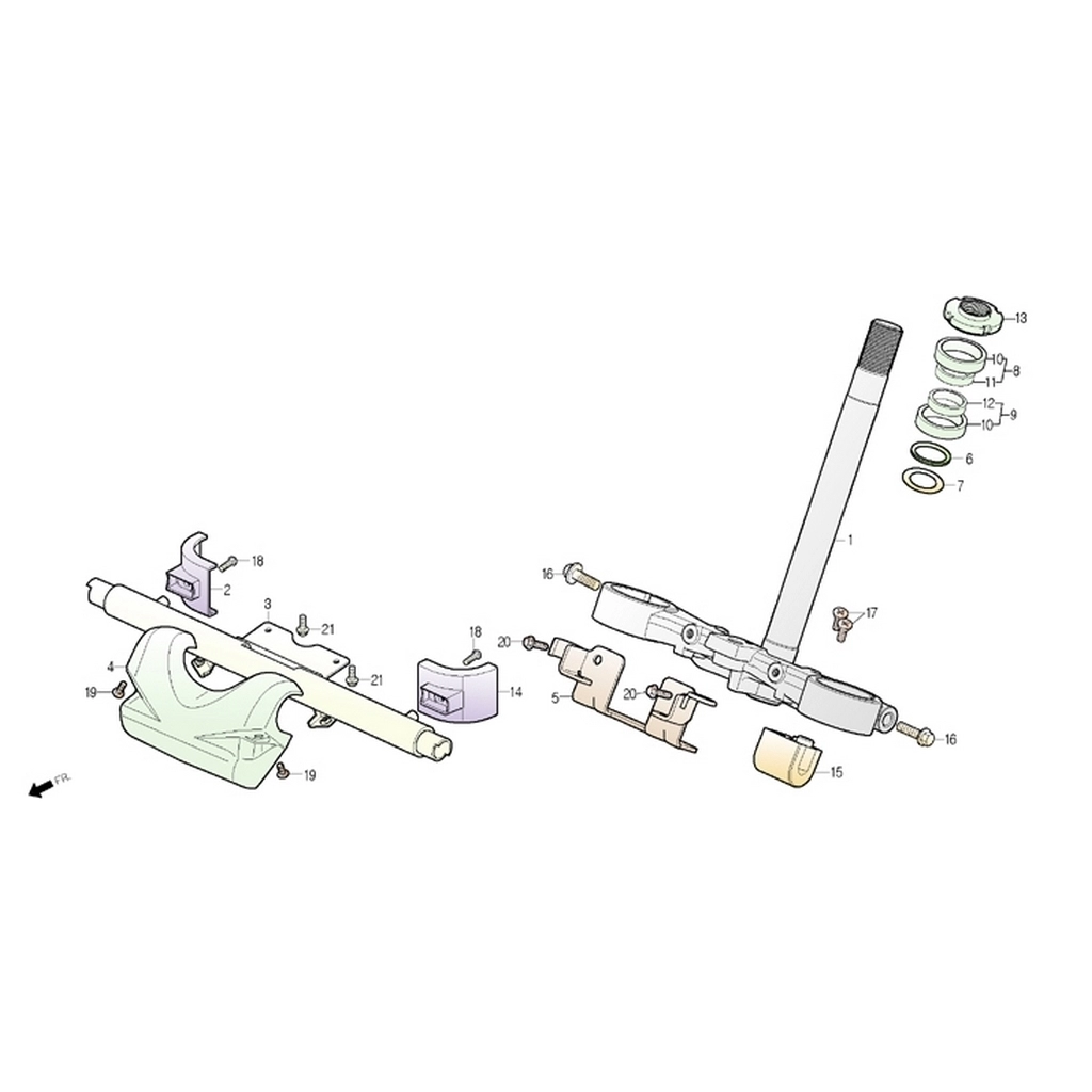 DAELIM VL250 DAYSTAR AMBLEM BRAKETI #DL250-DS F0603
